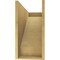 Ekena Millwork 11"W x 33"D x 22"H Classic Burlington Rough Cedar Woodgrain TimberThane Corbel, Primed Tan CORUR11X33X22BURRCPR - alternate 4
